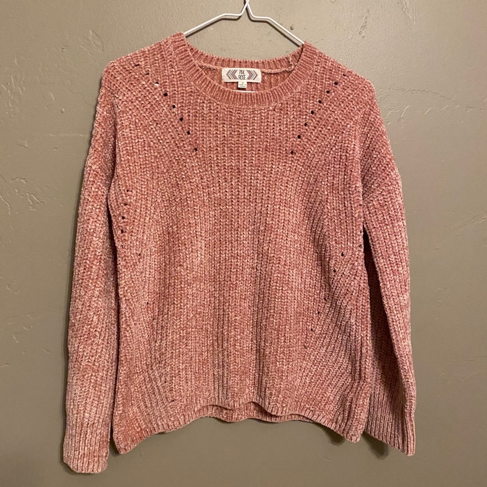 Pink Rose Soft Sweater